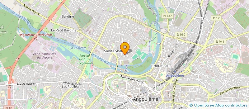 localisation de l'entreprise MONSIEUR FREDERIC HITIER à ANGOULEME
