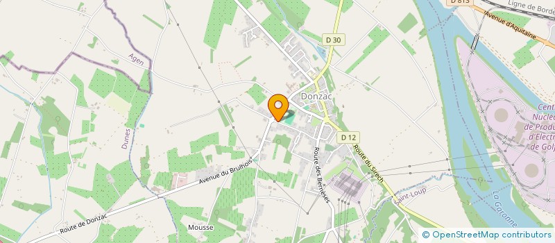 localisation de l'entreprise MONSIEUR FREDERIC HOCHART  DONZAC