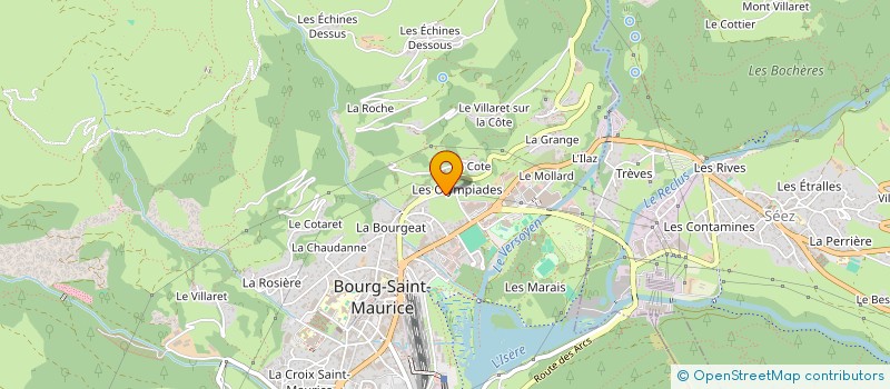 localisation de l'entreprise MONSIEUR FREDERIC HORNY  BOURG-SAINT-MAURICE