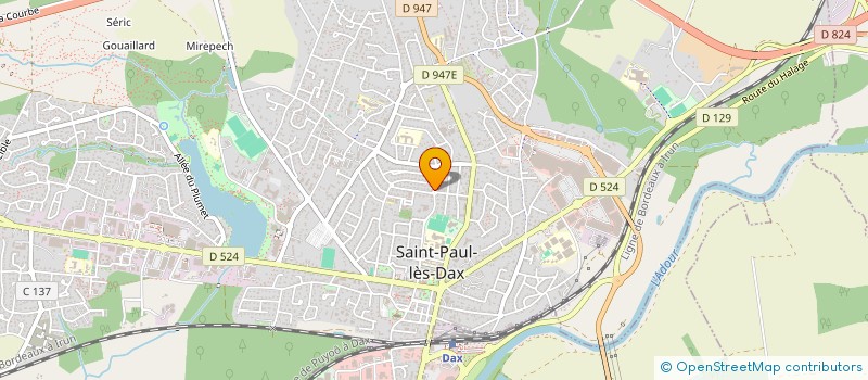 localisation de l'entreprise MONSIEUR FREDERIC HOSTI à SAINT-PAUL-LES-DAX