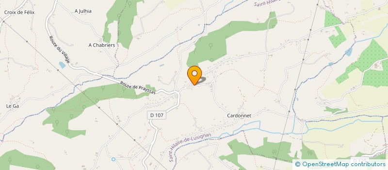 localisation de l'entreprise MONSIEUR FREDERIC HOTTON  SAINT-HILAIRE-DE-LUSIGNAN