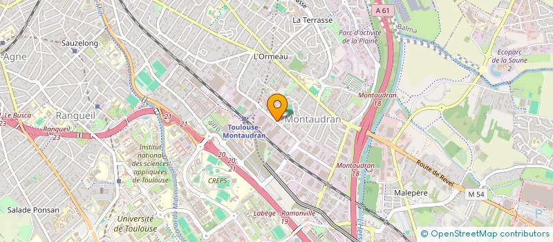 localisation de l'entreprise MONSIEUR FREDERIC HOUDAYER à TOULOUSE