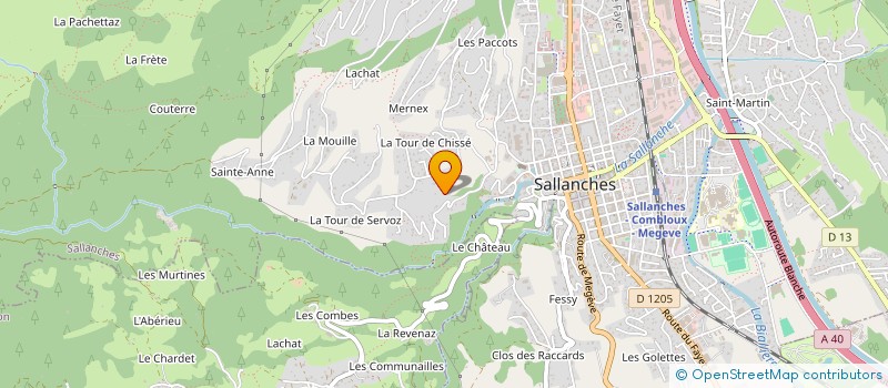 localisation de l'entreprise MONSIEUR FREDERIC HOUEL à SALLANCHES