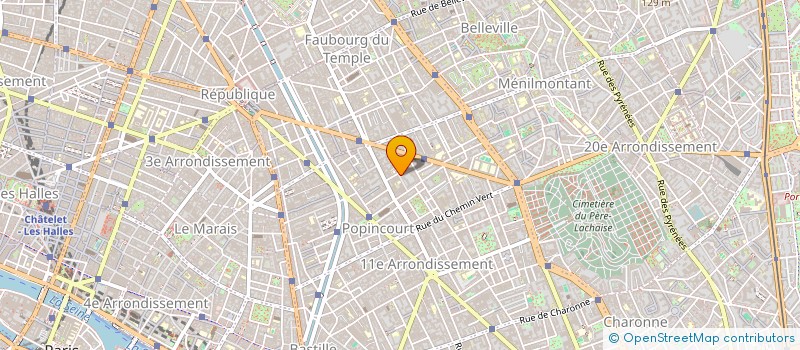 localisation de l'entreprise MONSIEUR FREDERIC HUBIN  PARIS