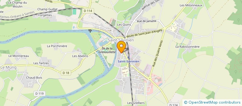 localisation de l'entreprise MONSIEUR FREDERIC HUET  SAINT-SAVINIEN