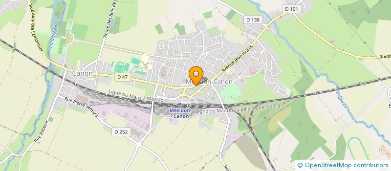 localisation de l'entreprise MONSIEUR FREDERIC HUET  MEZIDON VALLEE D'AUGE