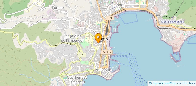 localisation de l'entreprise MONSIEUR FREDERIC HUGARD  AJACCIO