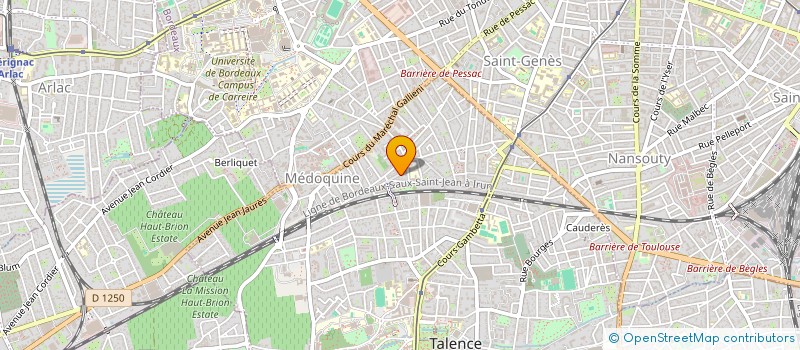 localisation de l'entreprise MONSIEUR FREDERIC HUGUET  TALENCE