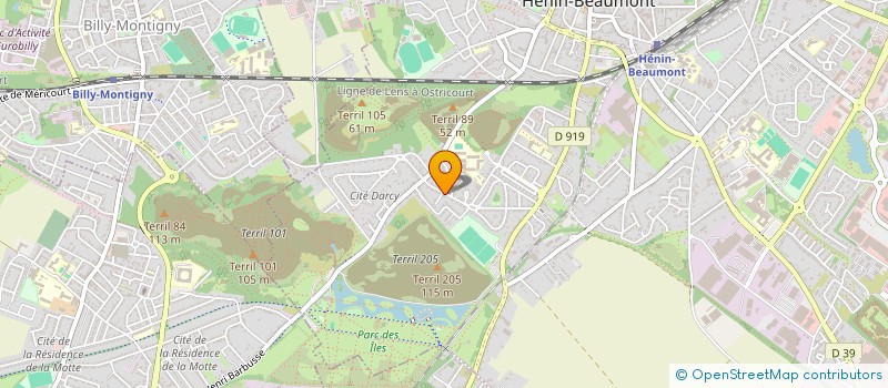 localisation de l'entreprise MONSIEUR FREDERIC HURET  HENIN-BEAUMONT