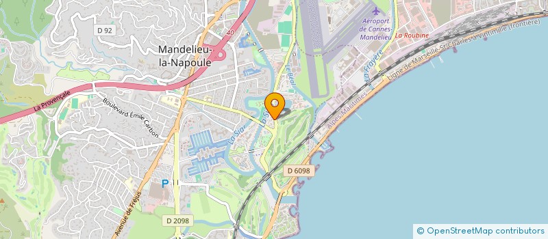 localisation de l'entreprise MONSIEUR FREDERIC HURLIN  MANDELIEU-LA-NAPOULE