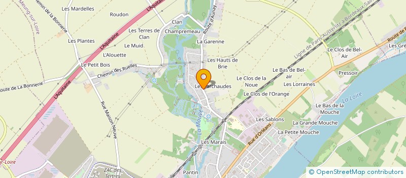 localisation de l'entreprise MONSIEUR FREDERIC HUVELLE  MEUNG-SUR-LOIRE