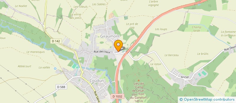 localisation de l'entreprise MONSIEUR FREDERIC IGEA  GIRAUMONT