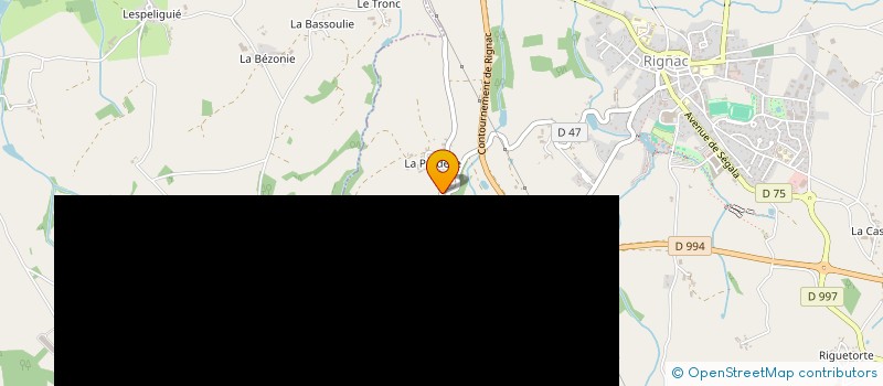 localisation de l'entreprise MONSIEUR FREDERIC ISSALYS à RIGNAC