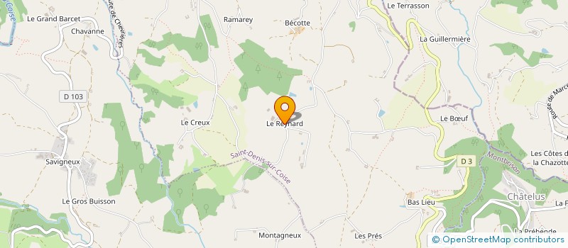 localisation de l'entreprise MONSIEUR FREDERIC JACOUD à SAINT-DENIS-SUR-COISE