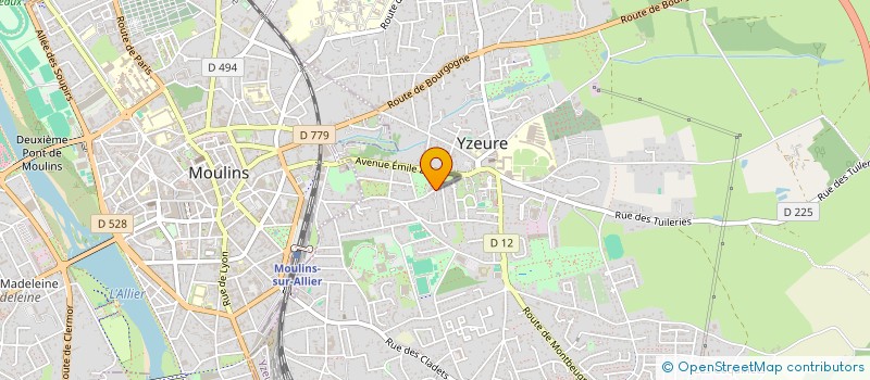 localisation de l'entreprise MONSIEUR FREDERIC JACQUEMIN à YZEURE