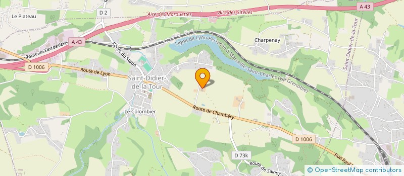 localisation de l'entreprise MONSIEUR FREDERIC JACQUET  SAINT-DIDIER-DE-LA-TOUR