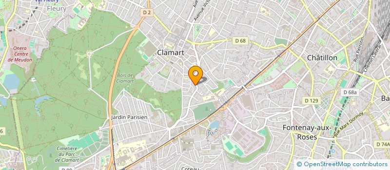 localisation de l'entreprise MONSIEUR FREDERIC JACQUIN à CLAMART