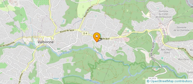 localisation de l'entreprise MONSIEUR FREDERIC JAEGER  VALBONNE