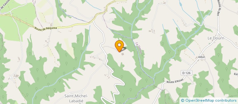 localisation de l'entreprise MONSIEUR FREDERIC JALBERT  SAINT-MICHEL-LABADIE