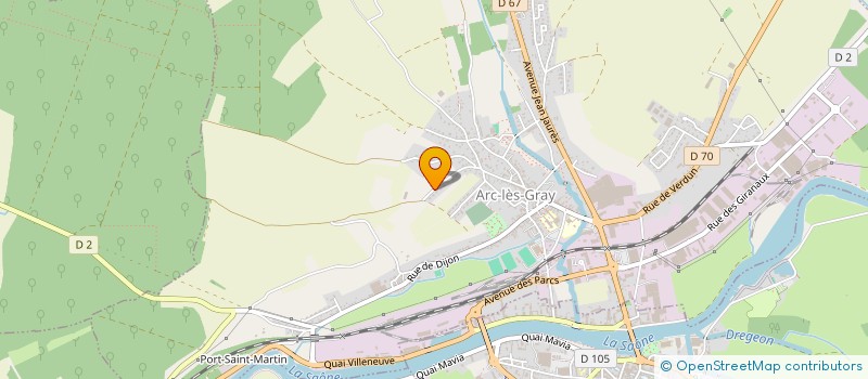 localisation de l'entreprise MONSIEUR FREDERIC JAMES  ARC-LES-GRAY