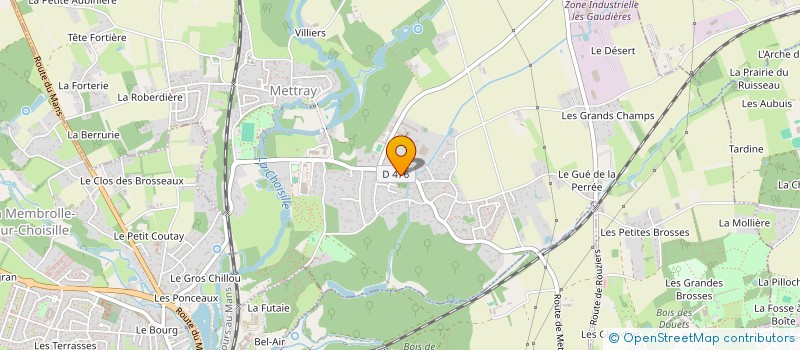 localisation de l'entreprise MONSIEUR FREDERIC JAMET  METTRAY