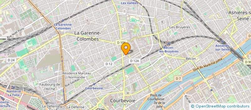 localisation de l'entreprise MONSIEUR FREDERIC JAMMES à COURBEVOIE