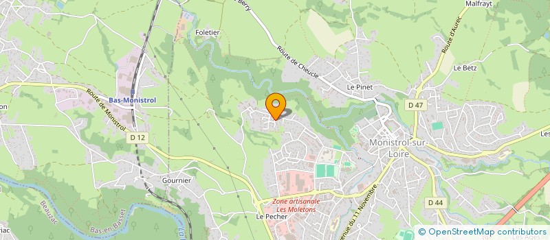 localisation de l'entreprise MONSIEUR FREDERIC JANISSET  MONISTROL-SUR-LOIRE