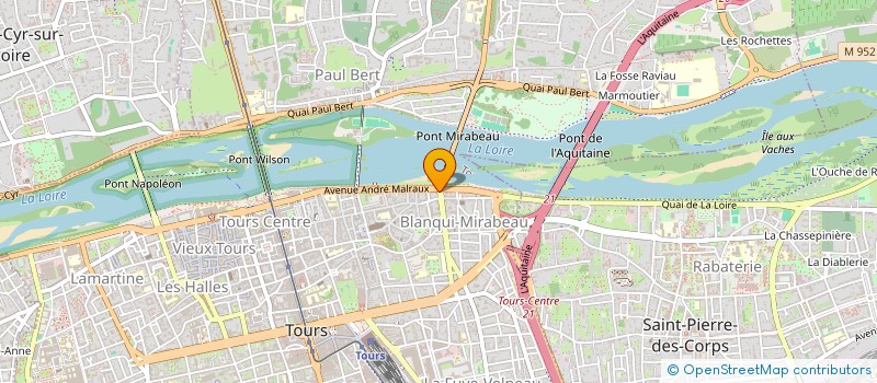 localisation de l'entreprise MONSIEUR FREDERIC JAOUEN  TOURS