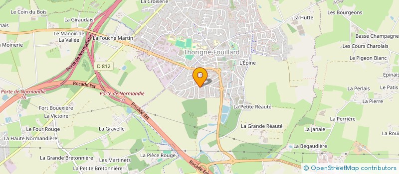localisation de l'entreprise MONSIEUR FREDERIC JAUTEE  THORIGNE-FOUILLARD