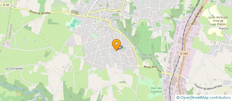 localisation de l'entreprise MONSIEUR FREDERIC JAVOUREZ  CHAPONOST