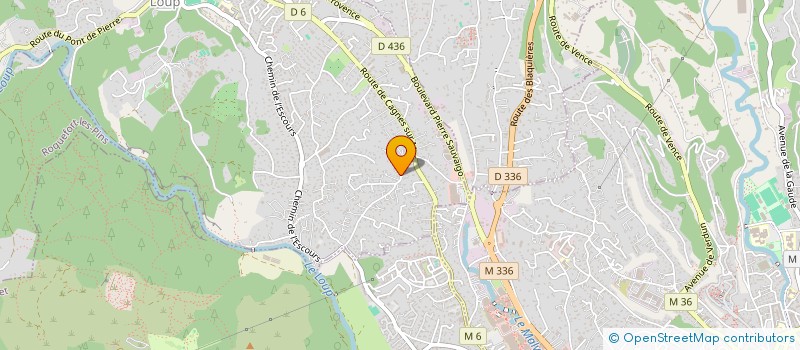 localisation de l'entreprise MONSIEUR FREDERIC JEAN  LA COLLE-SUR-LOUP