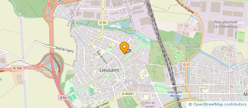 localisation de l'entreprise MONSIEUR FREDERIC JEAN-BAPTISTE DIT PARNY  LIEUSAINT