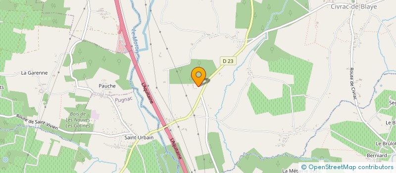 localisation de l'entreprise MONSIEUR FREDERIC JEANNEAU  CIVRAC-DE-BLAYE