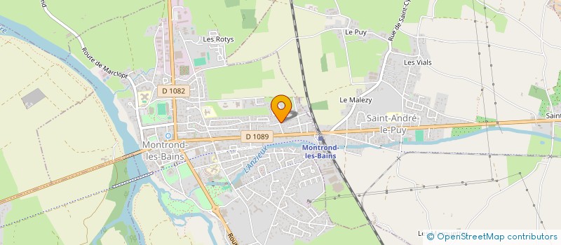 localisation de l'entreprise MONSIEUR FREDERIC JEANNOT  MONTROND-LES-BAINS