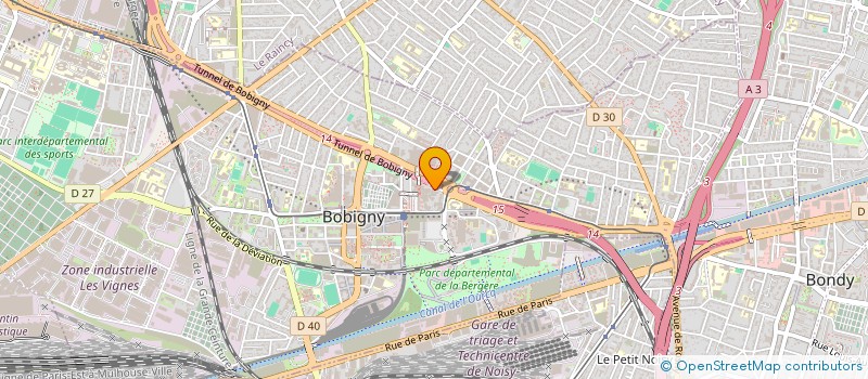 localisation de l'entreprise MONSIEUR FREDERIC JEANNOT  BOBIGNY