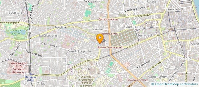 localisation de l'entreprise MONSIEUR FREDERIC JEANTET à BORDEAUX