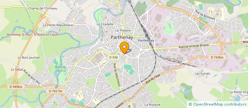 localisation de l'entreprise MONSIEUR FREDERIC JEAULT  PARTHENAY