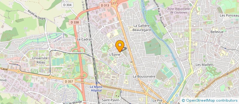 localisation de l'entreprise MONSIEUR FREDERIC JEGOU à LE MANS