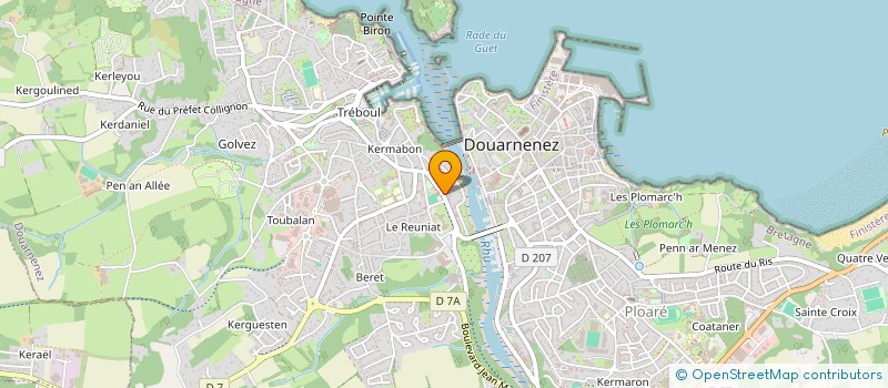 localisation de l'entreprise MONSIEUR FREDERIC JEGOU  DOUARNENEZ