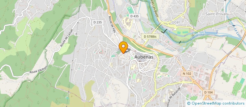 localisation de l'entreprise MONSIEUR FREDERIC JENOT à AUBENAS