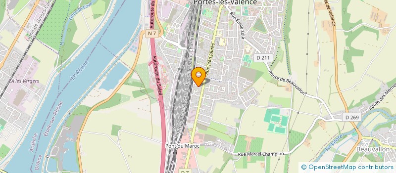 localisation de l'entreprise MONSIEUR FREDERIC JEROME VOGELSINGER  PORTES-LES-VALENCE