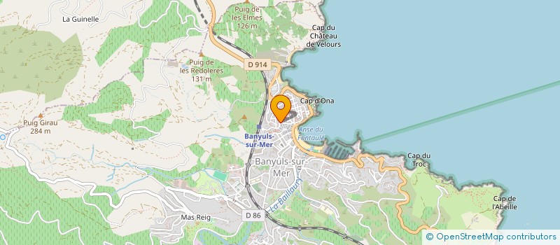 localisation de l'entreprise MONSIEUR FREDERIC JIMENEZ  BANYULS-SUR-MER