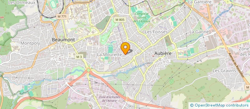 localisation de l'entreprise MONSIEUR FREDERIC JOACHIN  AUBIERE