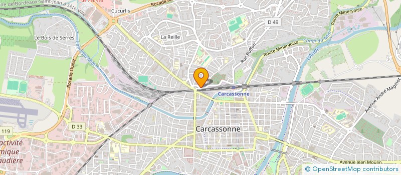 localisation de l'entreprise MONSIEUR FREDERIC JOB  CARCASSONNE