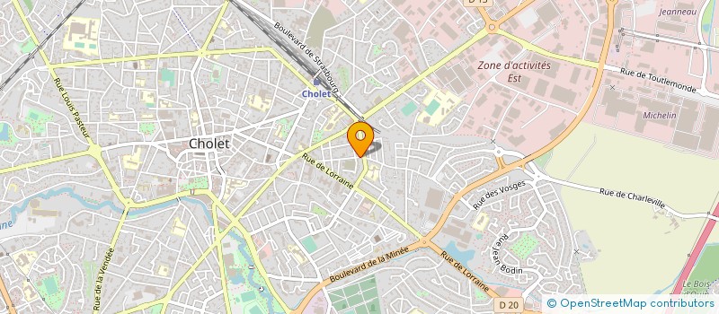 localisation de l'entreprise MONSIEUR FREDERIC JOLLY à CHOLET