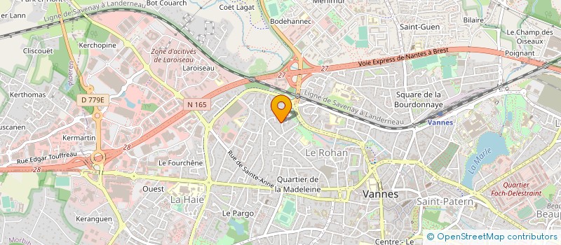 localisation de l'entreprise MONSIEUR FREDERIC JOLU à VANNES