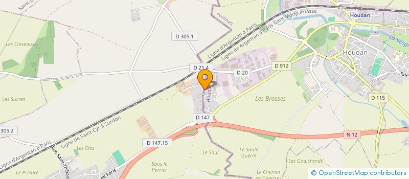 localisation de l'entreprise MONSIEUR FREDERIC JORAND  HOUDAN