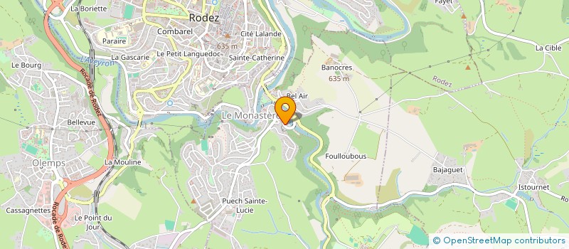 localisation de l'entreprise MONSIEUR FREDERIC JORGE  LE MONASTERE