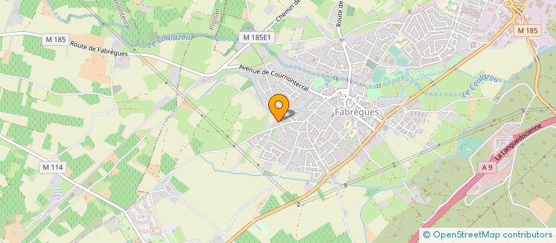 localisation de l'entreprise MONSIEUR FREDERIC JOUAN à FABREGUES