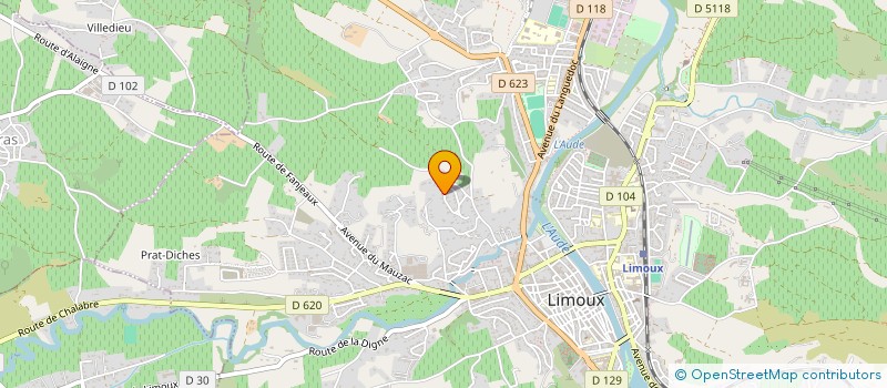 localisation de l'entreprise MONSIEUR FREDERIC JOUANNO  LIMOUX